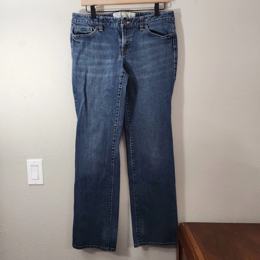 Loft - Straight Leg‎ Medium Wash Denim Jeans